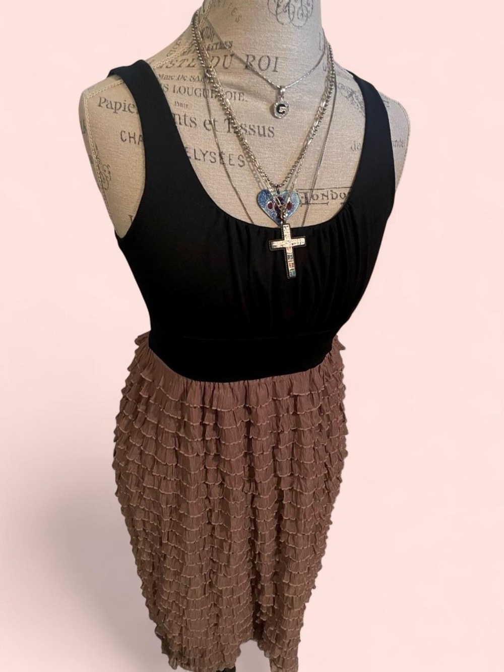 Y2K Coquette Ruffle Midi Dress • Brand • 579 • Size - XS • NWT